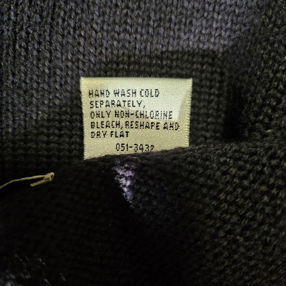 NWT Vintage 90s Reflections Black & White Color Block Cardigan Size L Retro - Picture 5 of 5